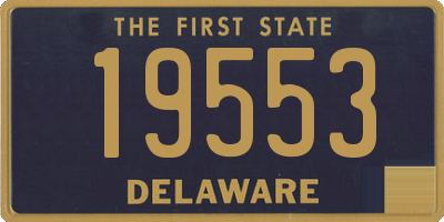 DE license plate 19553