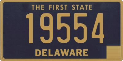 DE license plate 19554