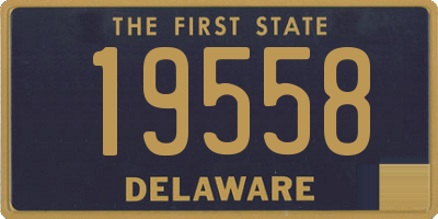 DE license plate 19558