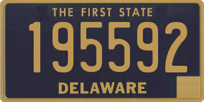DE license plate 195592