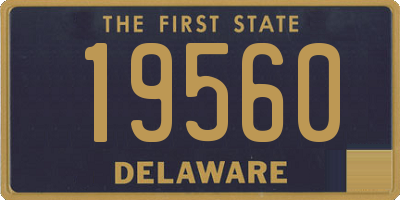 DE license plate 19560