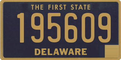 DE license plate 195609
