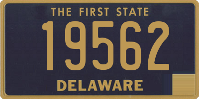DE license plate 19562