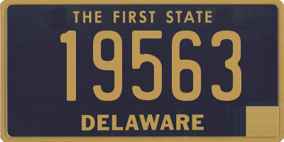 DE license plate 19563