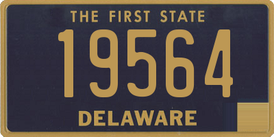 DE license plate 19564