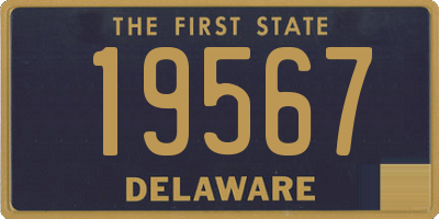 DE license plate 19567