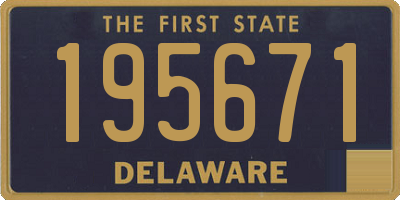 DE license plate 195671