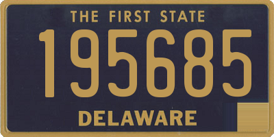 DE license plate 195685