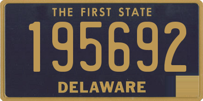 DE license plate 195692