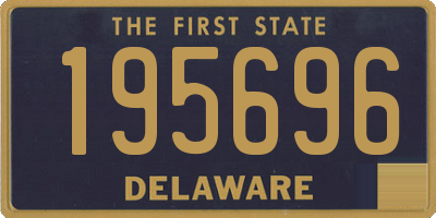 DE license plate 195696