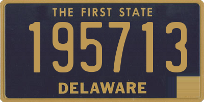 DE license plate 195713