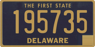 DE license plate 195735