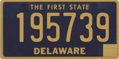 DE license plate 195739