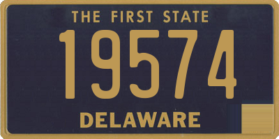 DE license plate 19574