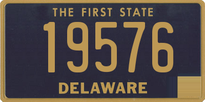 DE license plate 19576