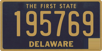 DE license plate 195769