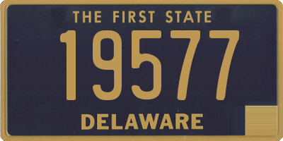 DE license plate 19577