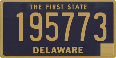 DE license plate 195773