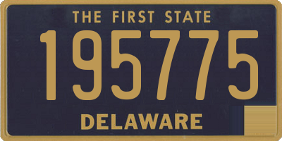 DE license plate 195775