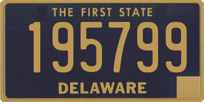 DE license plate 195799