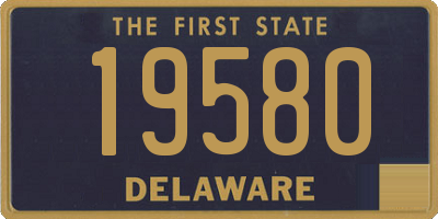 DE license plate 19580