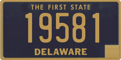 DE license plate 19581