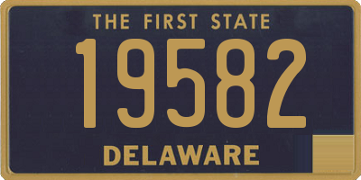 DE license plate 19582