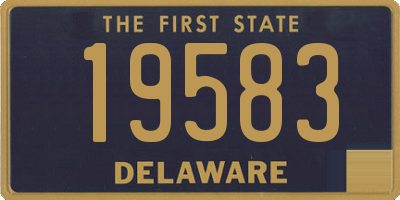 DE license plate 19583