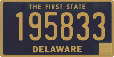 DE license plate 195833