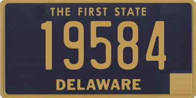 DE license plate 19584