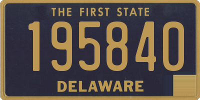 DE license plate 195840