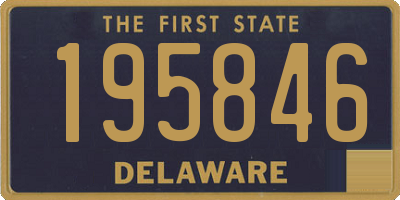 DE license plate 195846