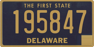 DE license plate 195847