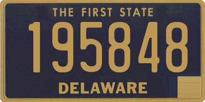 DE license plate 195848