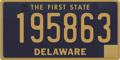 DE license plate 195863