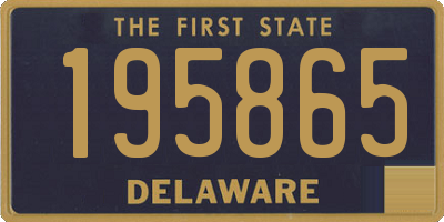 DE license plate 195865