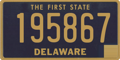 DE license plate 195867