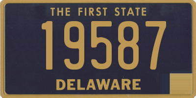 DE license plate 19587