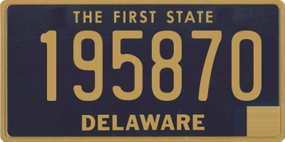 DE license plate 195870