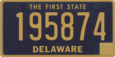 DE license plate 195874