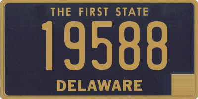 DE license plate 19588