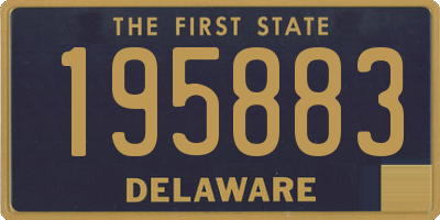 DE license plate 195883