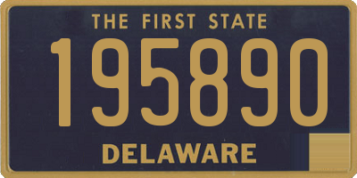 DE license plate 195890