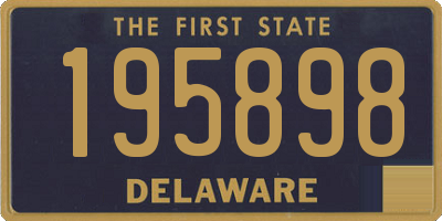 DE license plate 195898