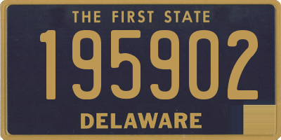 DE license plate 195902