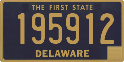 DE license plate 195912