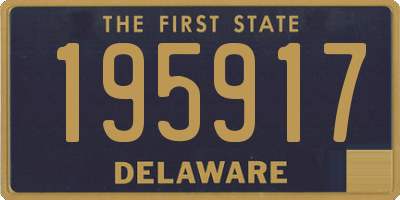 DE license plate 195917