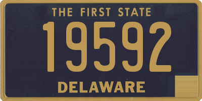 DE license plate 19592