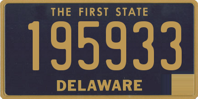 DE license plate 195933