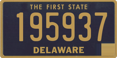 DE license plate 195937
